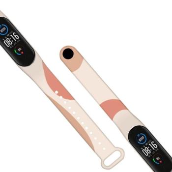 Strap Moro okosóra csereszíj Xiaomi Mi Band 6 / Mi Band 5 csereszíj Camo fekete (6) tok kép