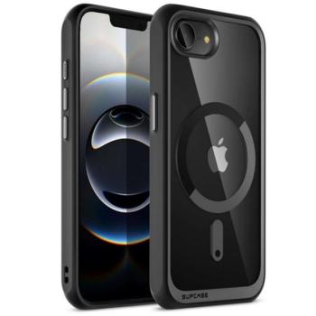 SUPCASE UNICORN BEETLE MAG műanyag telefonvédő (erős ütésállóság, átlátszó hátlap, Magsafe) FEKETE Apple iPhone 16e kép