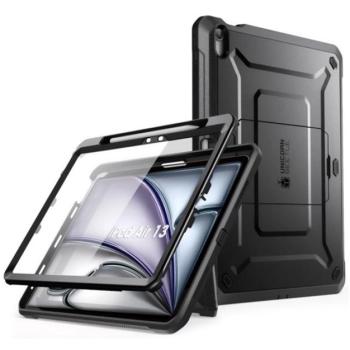 SUPCASE UNICORN BEETLE PRO műanyag telefonvédő (360°-os védelem, erős ütésállóság, műanyag előlap) FEKETE Apple IPAD Air 13 (2024) kép