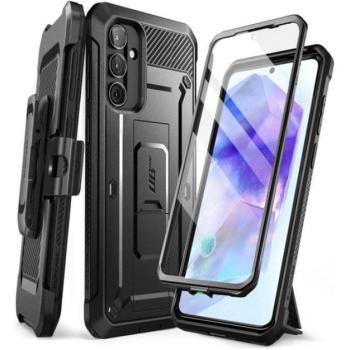 SUPCASE UNICORN BEETLE PRO műanyag telefonvédő (360°-os védelem, erős ütésállóság, műanyag előlap) FEKETE Samsung Galaxy A55 5G (SM-A556) kép
