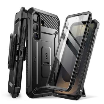 SUPCASE UNICORN BEETLE PRO műanyag telefonvédő (360°-os védelem, erős ütésállóság, műanyag előlap) FEKETE Samsung Galaxy S25 FE (SM-S731) kép