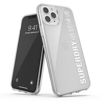 SuperDry Snap iPhone 11 Pro Max átlátszó fehér tok kép