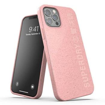 SuperDry Snap iPhone 12/12 Pro biológiailag lebomló rózsaszín tok kép
