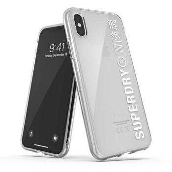 SuperDry Snap iPhone X/Xs átlátszó fehér tok kép