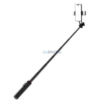 Szelfibot WC12YDS alumínum ötvözet teleszkópos tripod világítással 1.3m - fekete kép