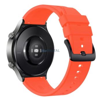 Szilikon csereszíj Huawei Watch GT 2/3/4/2 Pro/3 Pro/GT 2e (46mm) - narancssárga kép