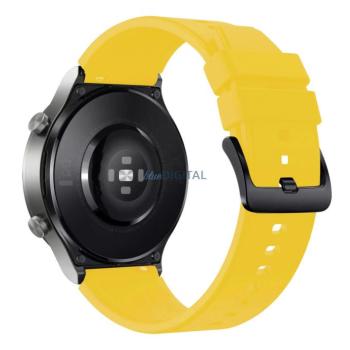 Szilikon csereszíj Huawei Watch GT 2/3/4/2 Pro/3 Pro/GT 2e (46mm) - sárga kép