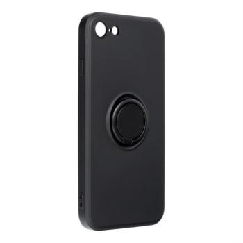 Szilikon gyűrűs tok iPhone 7 / 8 / SE 2020 / SE 2022 fekete kép