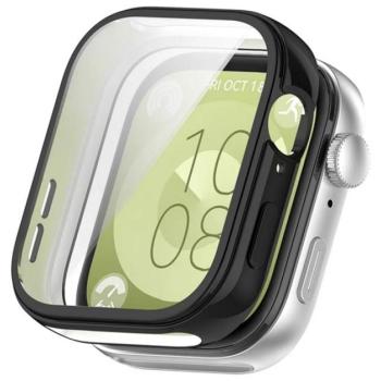Szilikon keret (BUMPER, ütésálló) FEKETE Huawei Watch Fit 3 kép