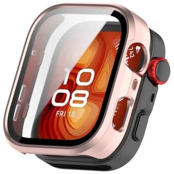Szilikon keret (BUMPER, ütésálló) RÓZSASZÍN Huawei Watch Fit 4 Pro kép