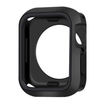 Szilikon keret (BUMPER, ütésállóság) FEKETE Apple Watch Series 9 45mm, Watch Series 8 45mm, Watch Series 7 45mm  kép
