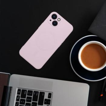 Szilikon Mag Cover tok IPHONE 11 PRO MAX rózsaszínű kép