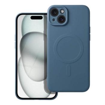 Szilikon Mag Cover tok Magsafe kompatibilis iPhone 15 PLUS kék kép