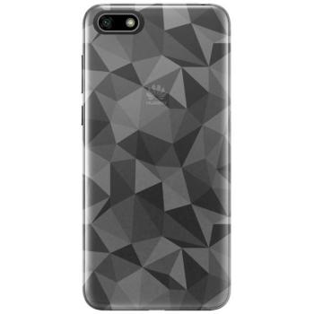Szilikon telefonvédő (3D, gyémánt minta) ÁTLÁTSZÓ Huawei Y5 2018 (Y5 Prime 2018) kép