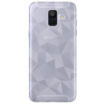 Szilikon telefonvédő (3D, gyémánt minta) ÁTLÁTSZÓ Samsung Galaxy A6 (2018) SM-A600F kép