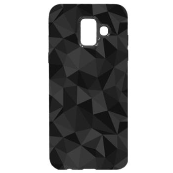 Szilikon telefonvédő (3D, gyémánt minta) FEKETE Samsung Galaxy A6 (2018) SM-A600F kép