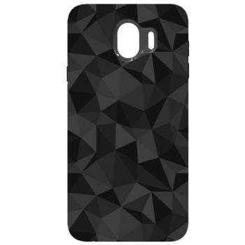Szilikon telefonvédő (3D, gyémánt minta) FEKETE Samsung Galaxy J4 (2018) SM-J400F kép