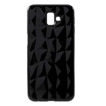 Szilikon telefonvédő (3D, gyémánt minta) FEKETE Samsung Galaxy J6 Plus (SM-J610F) kép