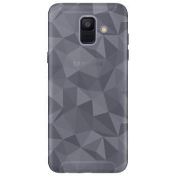 Szilikon telefonvédő (3D, gyémánt minta) FÜSTSZÍNŰ Samsung Galaxy A6 (2018) SM-A600F kép