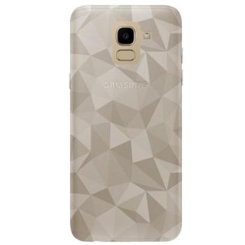 Szilikon telefonvédő (3D, gyémánt minta) FÜSTSZÍNŰ Samsung Galaxy J6 (2018) SM-J600F kép