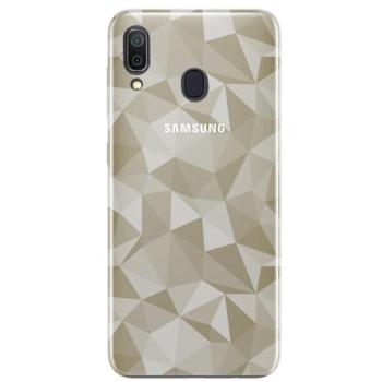 Szilikon telefonvédő (3D, gyémánt minta) SZÜRKE kép