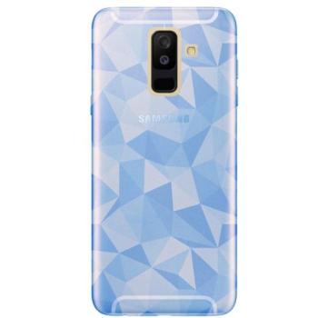 Szilikon telefonvédő (3D, gyémánt minta) VILÁGOSKÉK Samsung Galaxy A6+ (2018) SM-A605F kép