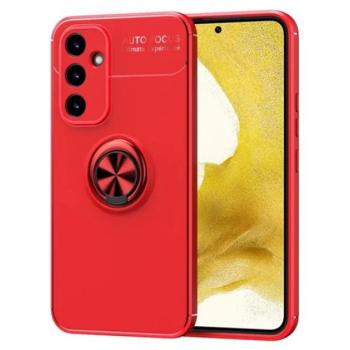 Szilikon telefonvédő (asztali tartó funkció, telefontartó gyűrű, 360°-ban forgatható, beépített fémlemez) PIROS Samsung Galaxy A34 5G (SM-A346) kép