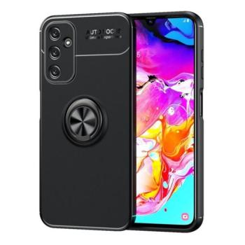 Szilikon telefonvédő (asztali tartó, tartógyűrű, 360°, mágneses) FEKETE Samsung Galaxy A25 5G (SM-A256) kép
