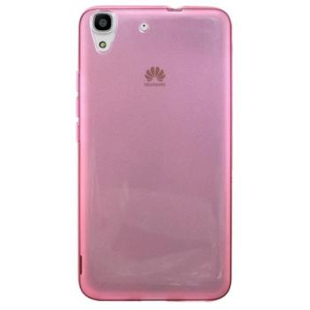 Szilikon telefonvédő FÉNYES RÓZSASZÍN Huawei Y6 kép