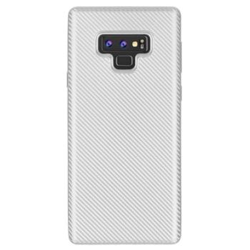 Szilikon telefonvédő (karbon minta) EZÜST Samsung Galaxy Note 9 (SM-N960F) kép