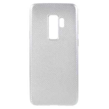 Szilikon telefonvédő (karbon minta) EZÜST Samsung Galaxy S9 Plus (SM-G965) kép
