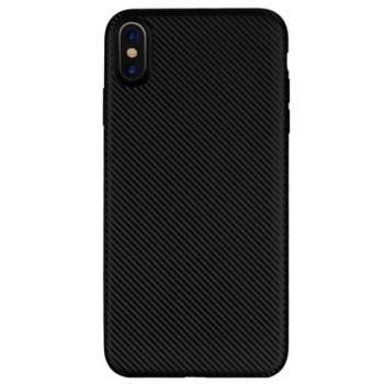 Szilikon telefonvédő (karbon minta) FEKETE Apple iPhone XR 6.1 kép