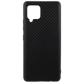 Szilikon telefonvédő (karbon minta) FEKETE Samsung Galaxy A42 5G (SM-A425F) kép