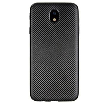 Szilikon telefonvédő (karbon minta) FEKETE Samsung Galaxy J5 (2017) SM-J530 EU kép