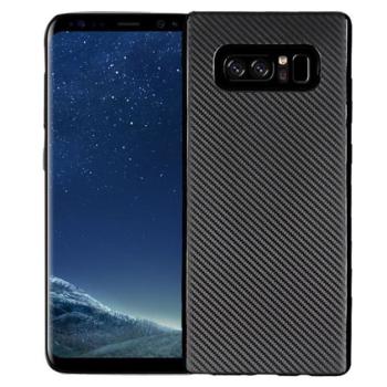 Szilikon telefonvédő (karbon minta) FEKETE Samsung Galaxy S10 (SM-G973) kép