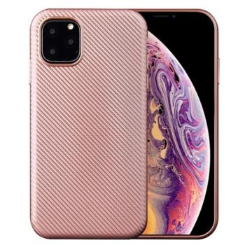 Szilikon telefonvédő (karbon minta) ROZÉARANY Apple iPhone 11 Pro kép