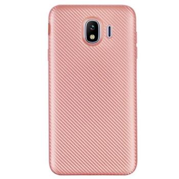 Szilikon telefonvédő (karbon minta) ROZÉARANY Samsung Galaxy J4 (2018) SM-J400F kép