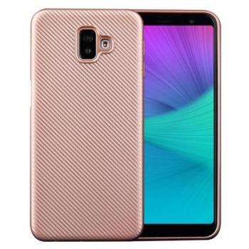 Szilikon telefonvédő (karbon minta) ROZÉARANY Samsung Galaxy J6 Plus (SM-J610F) kép