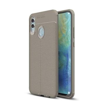 Szilikon telefonvédő (közepesen ütésálló, bőr hatású, varrás minta) SZÜRKE Huawei P Smart (2019), Honor 10 Lite kép