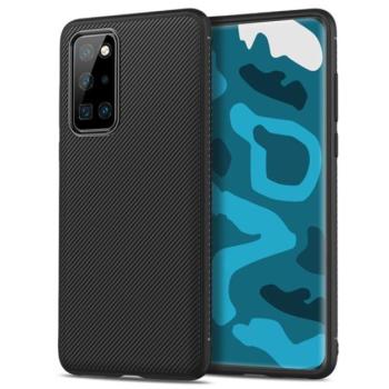 Szilikon telefonvédő (közepesen ütésálló, csíkos minta) FEKETE Huawei P40 Pro 5G kép
