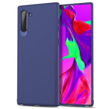 Szilikon telefonvédő (közepesen ütésálló, csíkos minta) SÖTÉTKÉK Samsung Galaxy Note 10 (SM-N970F) kép