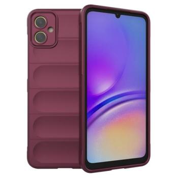 Szilikon telefonvédő (közepesen ütésálló, kamera védelem, 3D minta) BORDÓ Samsung Galaxy A05 (SM-A055F) kép