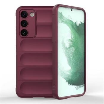 Szilikon telefonvédő (közepesen ütésálló, kamera védelem, 3D minta) BORDÓ Samsung Galaxy S23 Plus (SM-S916) kép