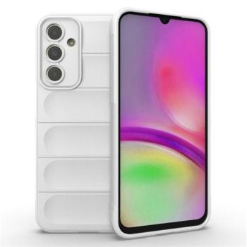 Szilikon telefonvédő (közepesen ütésálló, kamera védelem, 3D minta) FEHÉR Samsung Galaxy A25 5G (SM-A256) kép