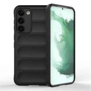 Szilikon telefonvédő (közepesen ütésálló, kamera védelem, 3D minta) FEKETE Samsung Galaxy S23 Plus (SM-S916) kép