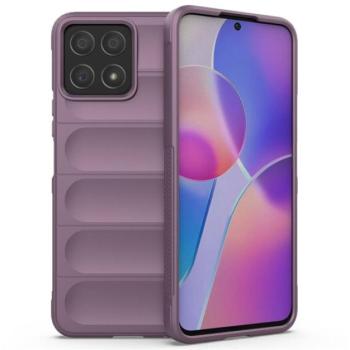 Szilikon telefonvédő (közepesen ütésálló, kamera védelem, 3D minta) LILA Honor X8 4G kép