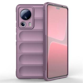 Szilikon telefonvédő (közepesen ütésálló, kamera védelem, 3D minta) LILA Xiaomi 13 Lite kép