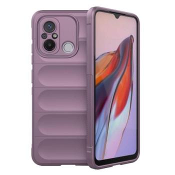 Szilikon telefonvédő (közepesen ütésálló, kamera védelem, 3D minta) LILA Xiaomi Redmi 12C kép