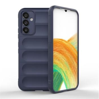 Szilikon telefonvédő (közepesen ütésálló, kamera védelem, 3D minta) SÖTÉTKÉK Samsung Galaxy A34 5G (SM-A346) kép