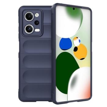 Szilikon telefonvédő (közepesen ütésálló, kamera védelem, 3D minta) SÖTÉTKÉK Xiaomi Redmi Note 12 Pro, Xiaomi Poco X5 Pro 5G kép